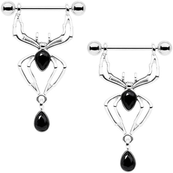 Body Candy Jewelry Nwt Spider Nipple Piercing Jewelry 4 Gauge